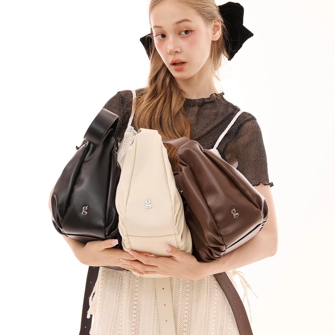 Leather Croissant Sling (Black) - Image 11