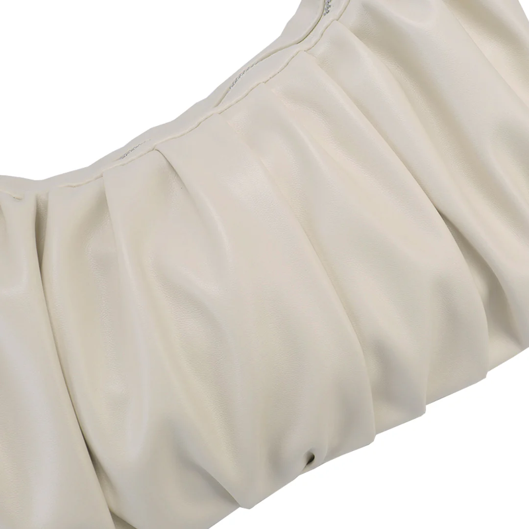 Leather Croissant Sling (Cream) - Image 11