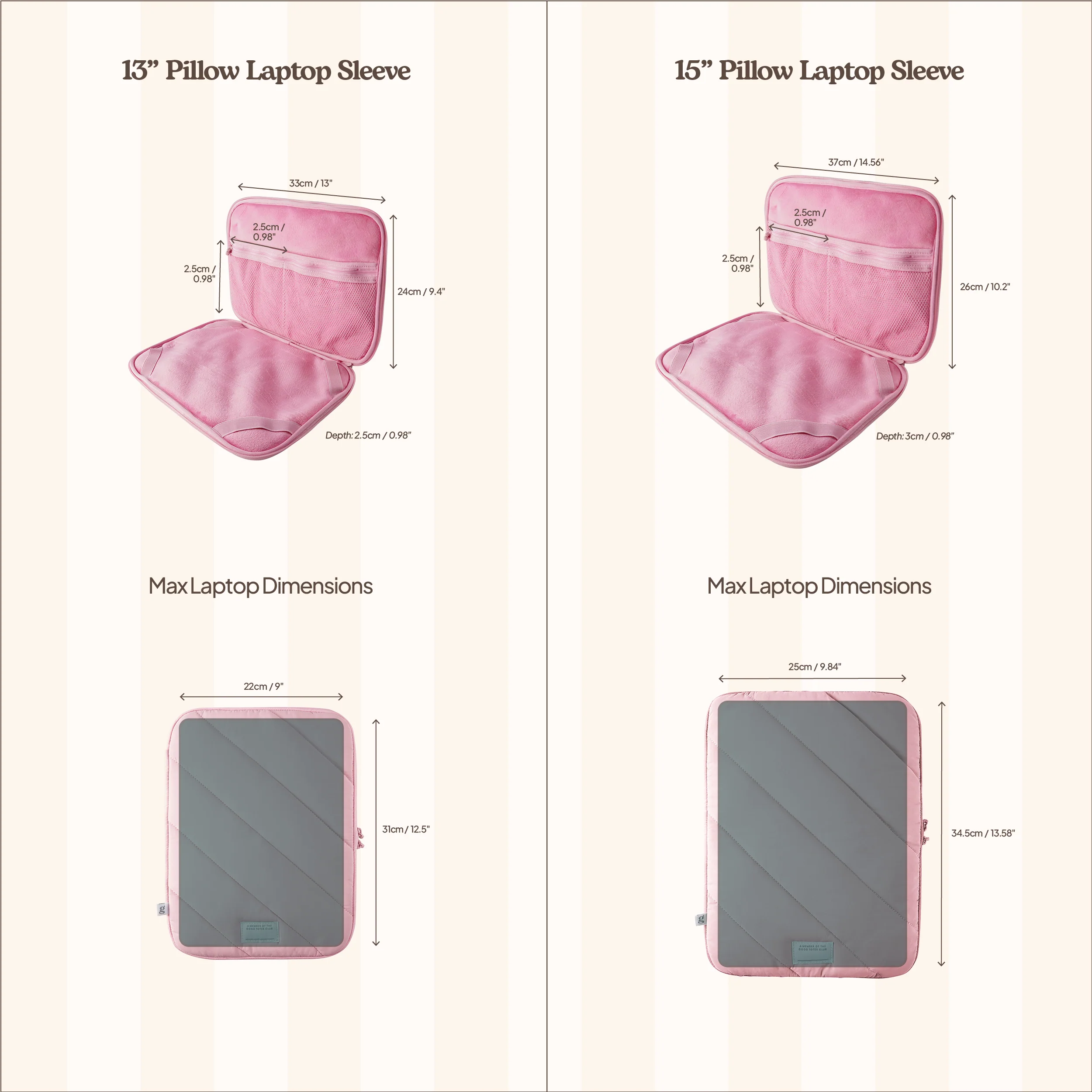 Pillow Laptop Sleeve (Sesame) - Image 3