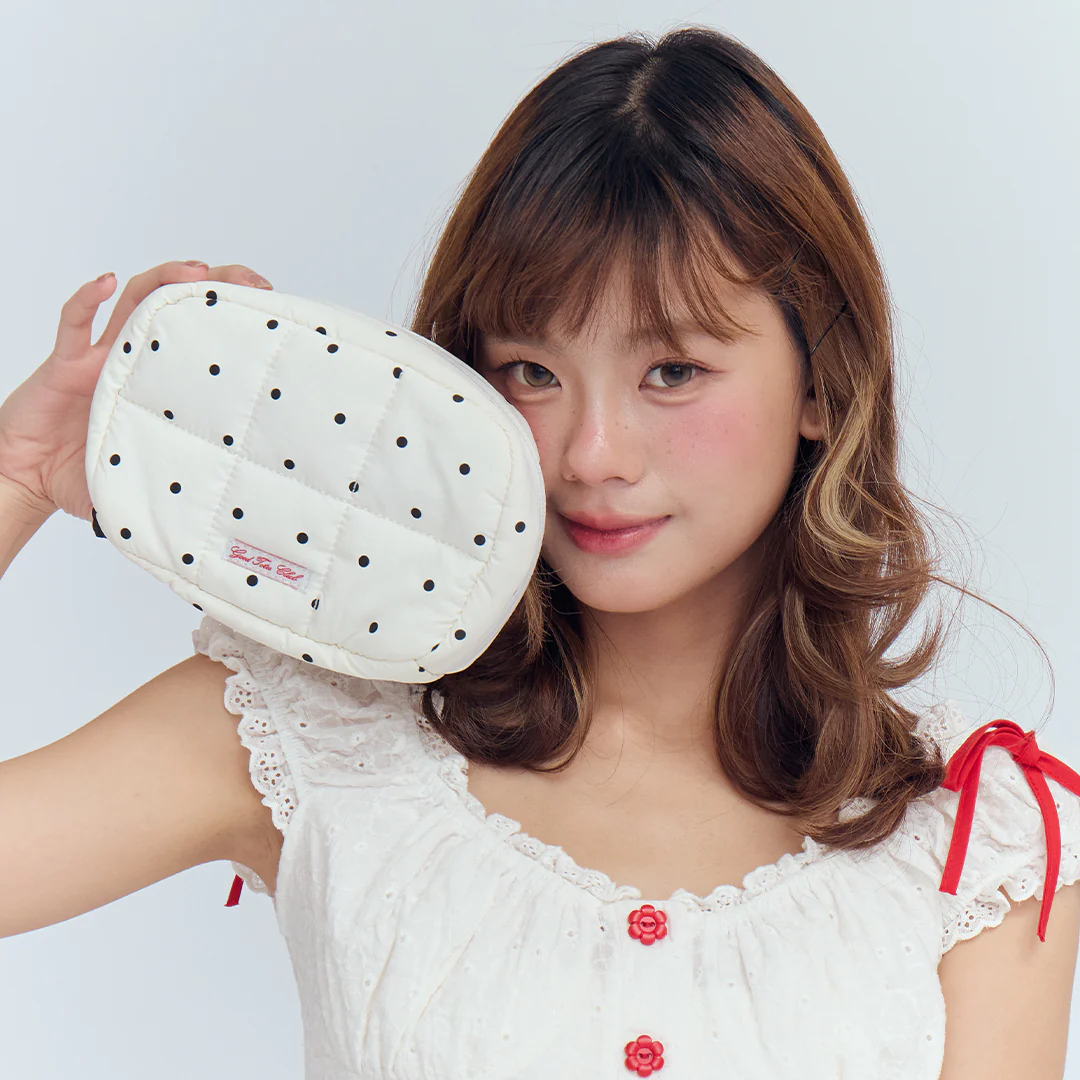 Regular Bread Puffer Pouch (Polka Dot) - Image 4