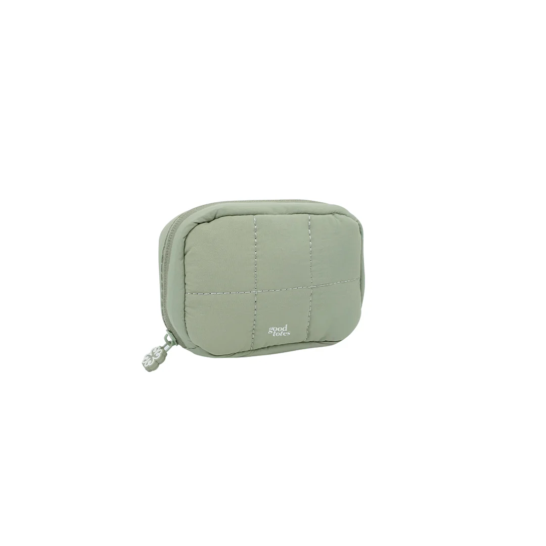 Small Bread Puffer Pouch (Sage) - Image 6