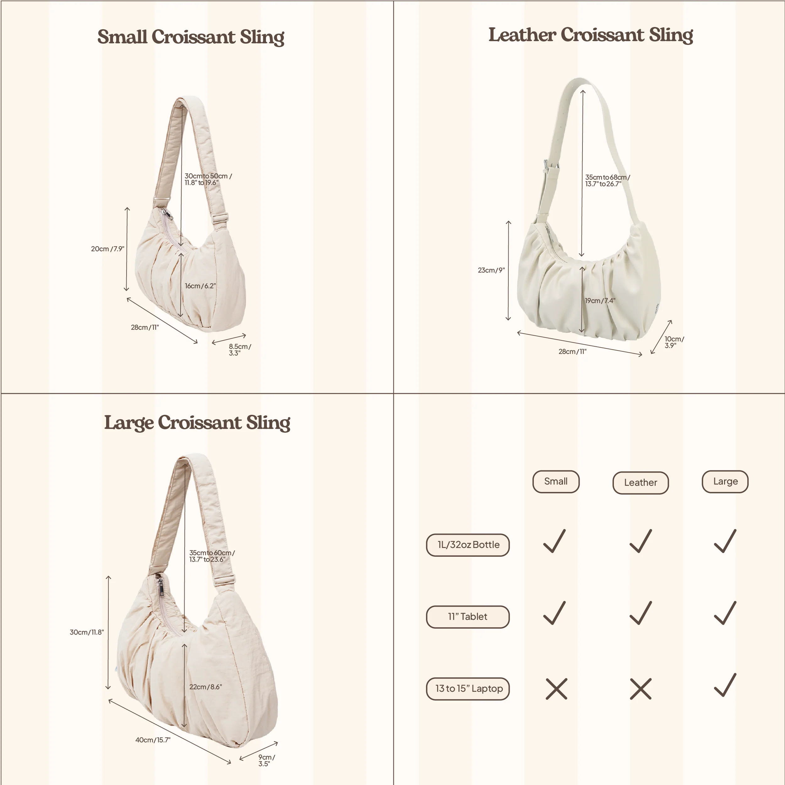 Large Croissant Sling (Navy) - Image 7
